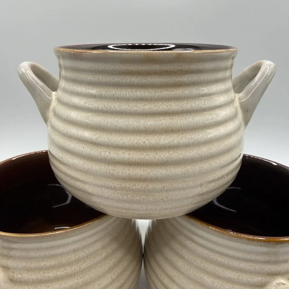 CRATE & BARREL Mini Stoneware Soup Chili Crocks